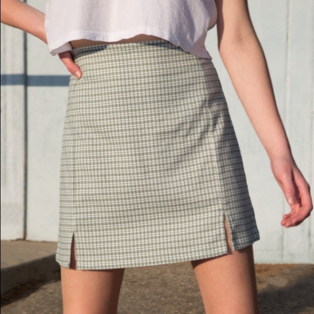 Green Plaid Cara Skirt